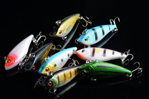 8x 5cm Vib Bait Fishing Lure Lures Hook Tackle Saltwater - Outbackers