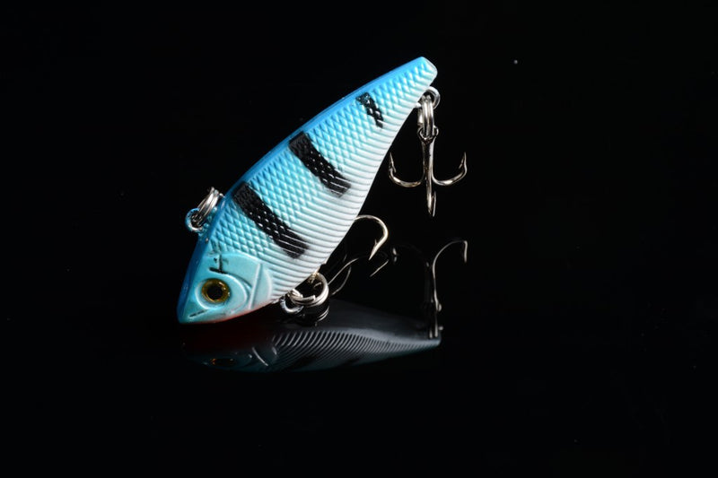 8x 5cm Vib Bait Fishing Lure Lures Hook Tackle Saltwater - Outbackers