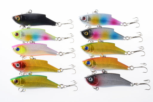 10x 5.5cm Vib Bait Fishing Lure Lures Hook Tackle Saltwater - Outbackers