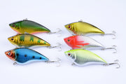 6x 7cm Vib Bait Fishing Lure Lures Hook Tackle Saltwater - Outbackers