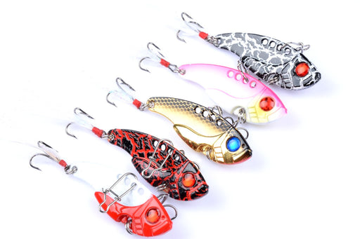 4x 5.5cm Vib Bait Fishing Lure Lures Hook Tackle Saltwater - Outbackers