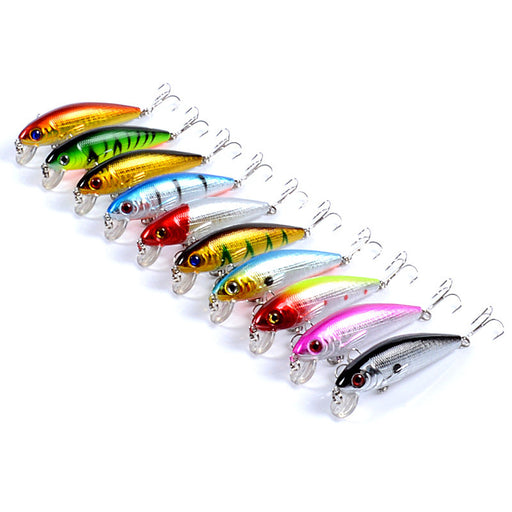 10x Popper Poppers 7.2cm Fishing Lure Lures Surface Tackle Fresh Saltwater - Outbackers