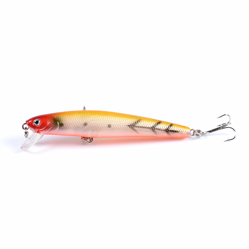 6x Popper Minnow 9.6cm Fishing Lure Lures Surface Tackle Fresh Saltwater - Outbackers
