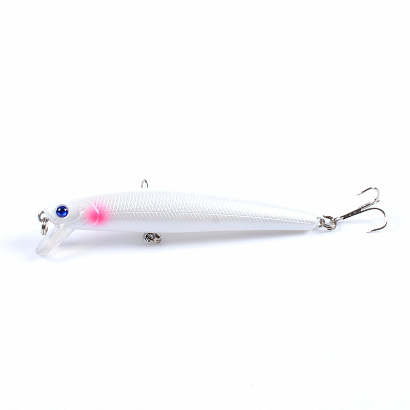 6x Popper Minnow 9.6cm Fishing Lure Lures Surface Tackle Fresh Saltwater - Outbackers