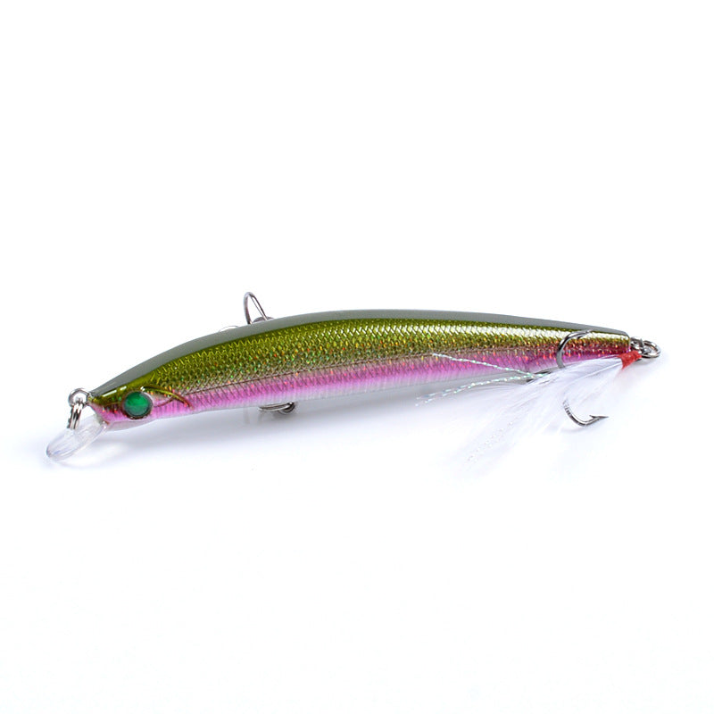 8x Popper Minnow 11.2cm Fishing Lure Lures Surface Tackle Fresh Saltwater - Outbackers