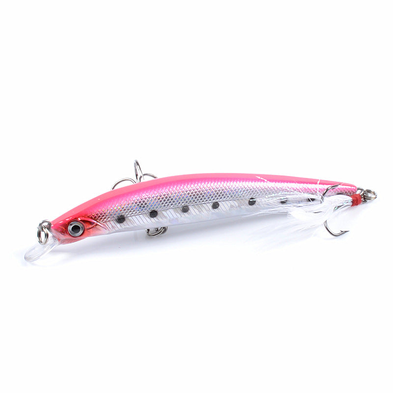 8x Popper Minnow 11.2cm Fishing Lure Lures Surface Tackle Fresh Saltwater - Outbackers