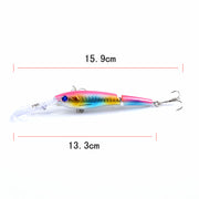6x Popper Minnow 13.3cm Fishing Lure Lures Surface Tackle Fresh Saltwater - Outbackers
