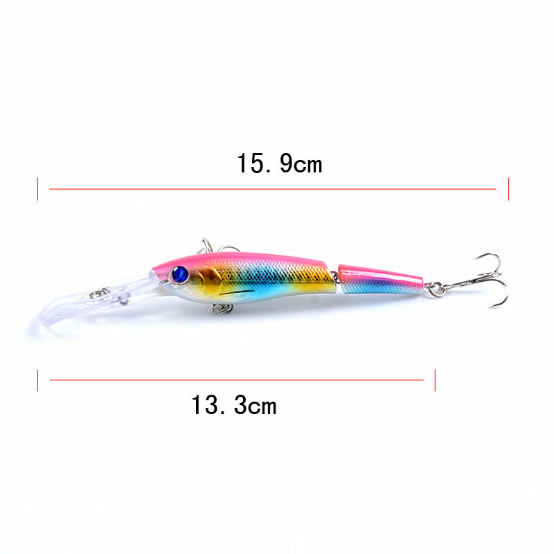 6x Popper Minnow 13.3cm Fishing Lure Lures Surface Tackle Fresh Saltwater - Outbackers