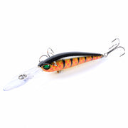 6x Popper Minnow 9.4cm Fishing Lure Lures Surface Tackle Fresh Saltwater - Outbackers