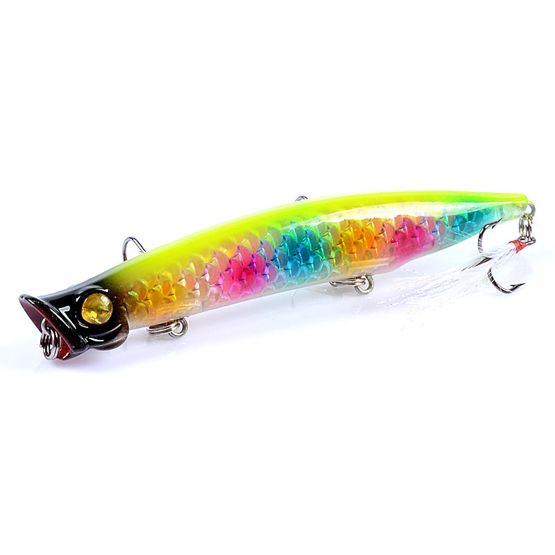 6x Popper Poppers 11.7cm Fishing Lure Lures Surface Tackle Fresh Saltwater - Outbackers