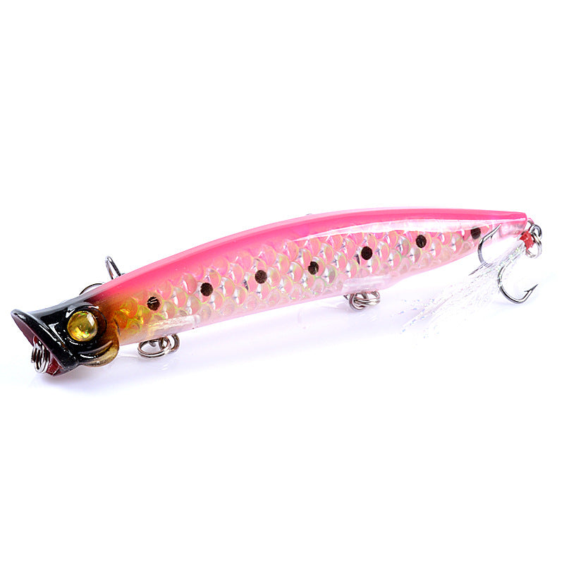 6x Popper Poppers 11.7cm Fishing Lure Lures Surface Tackle Fresh Saltwater - Outbackers