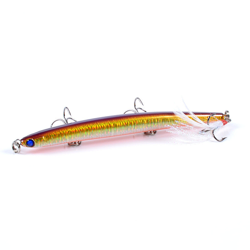 8x Popper Minnow 11.7cm Fishing Lure Lures Surface Tackle Fresh Saltwater - Outbackers