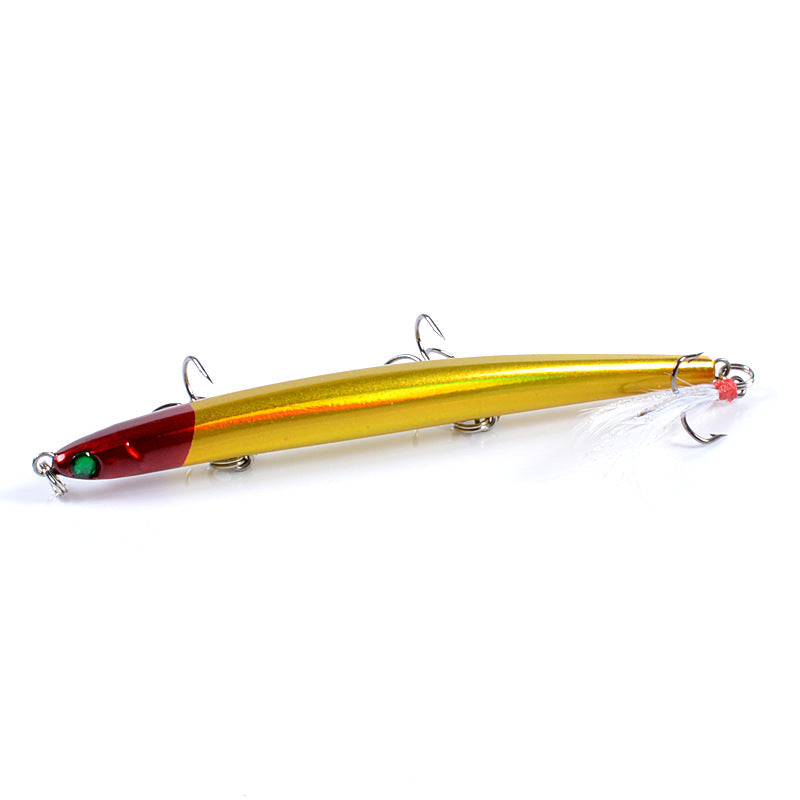 8x Popper Minnow 11.7cm Fishing Lure Lures Surface Tackle Fresh Saltwater - Outbackers