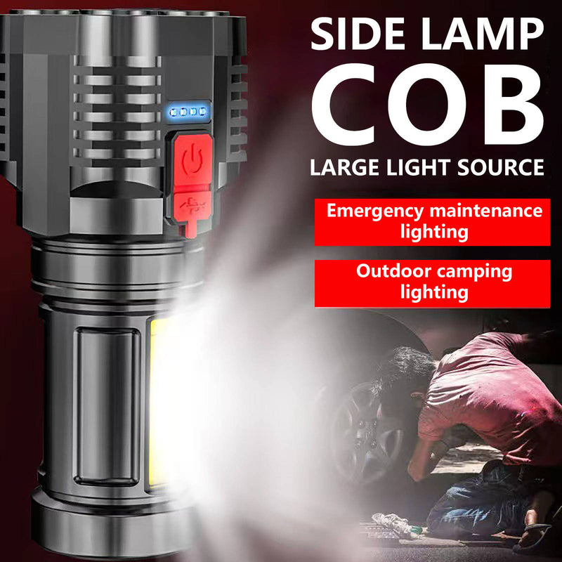 Mountgear Five-Core USB Light Rechargeable Outdoor Multi-Function Led Remote Beam Lamp - Outbackers