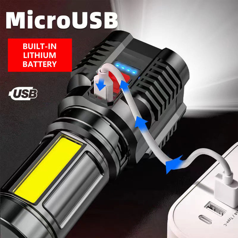 Mountgear Five-Core USB Light Rechargeable Outdoor Multi-Function Led Remote Beam Lamp - Outbackers