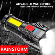 Mountgear Five-Core USB Light Rechargeable Outdoor Multi-Function Led Remote Beam Lamp - Outbackers