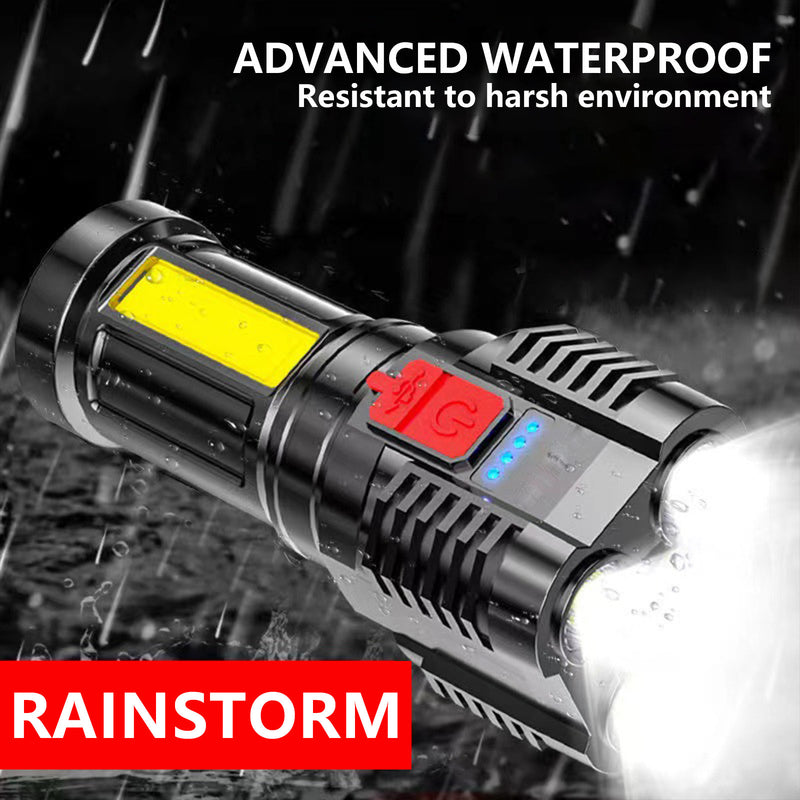 Mountgear Five-Core USB Light Rechargeable Outdoor Multi-Function Led Remote Beam Lamp - Outbackers