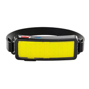 Mountgear Waterproof COB LED Motion Sensor Outdoor USB Rechargeable Headlamp Black - Outbackers