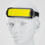Mountgear Waterproof COB LED Motion Sensor Outdoor USB Rechargeable Headlamp Black - Outbackers