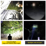 Mountgear Waterproof COB LED Motion Sensor Outdoor USB Rechargeable Headlamp Black - Outbackers