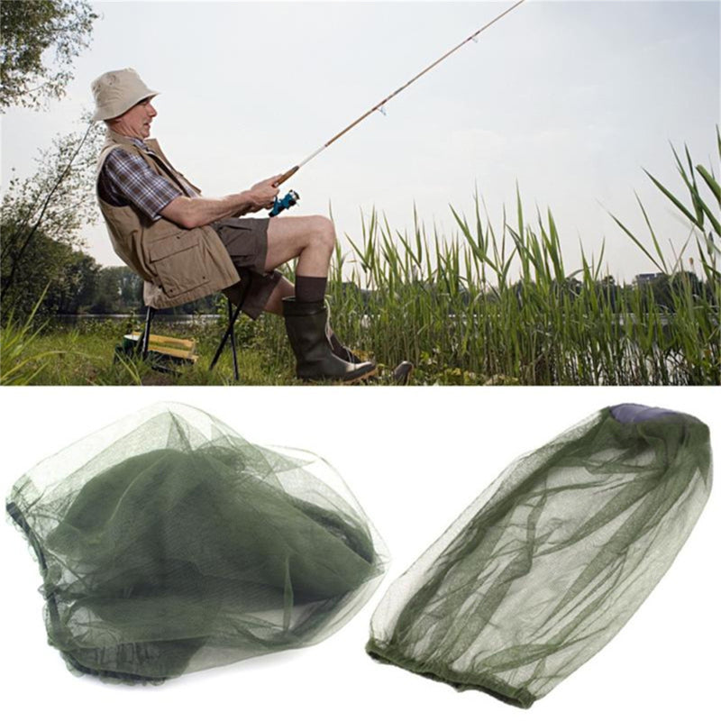 Mountgear 1 PCs Mosquito Fly Head Net Bee Outdoor Fishing Insect Mesh Hat Protector - Outbackers
