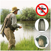 Mountgear 1 PCs Mosquito Fly Head Net Bee Outdoor Fishing Insect Mesh Hat Protector - Outbackers