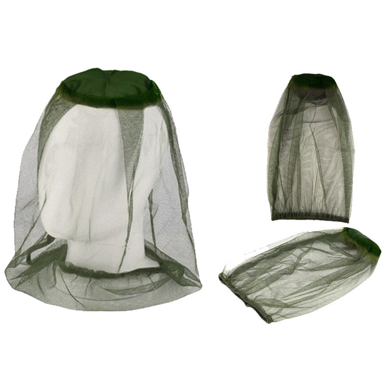 Mountgear 1 PCs Mosquito Fly Head Net Bee Outdoor Fishing Insect Mesh Hat Protector - Outbackers