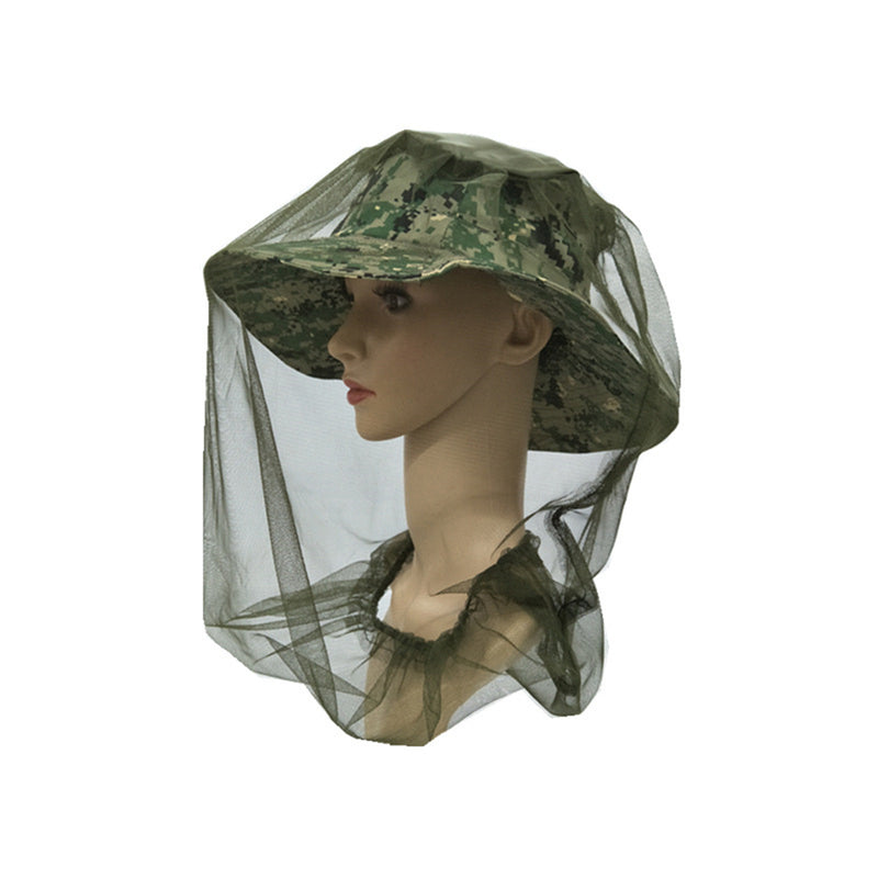 Mountgear 1 PCs Mosquito Fly Head Net Bee Outdoor Fishing Insect Mesh Hat Protector - Outbackers