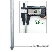 Mountgear Outdoor Tent Camping Luminous 20cm Reinforced Tent Windproof Fixed Steel Nail - Outbackers