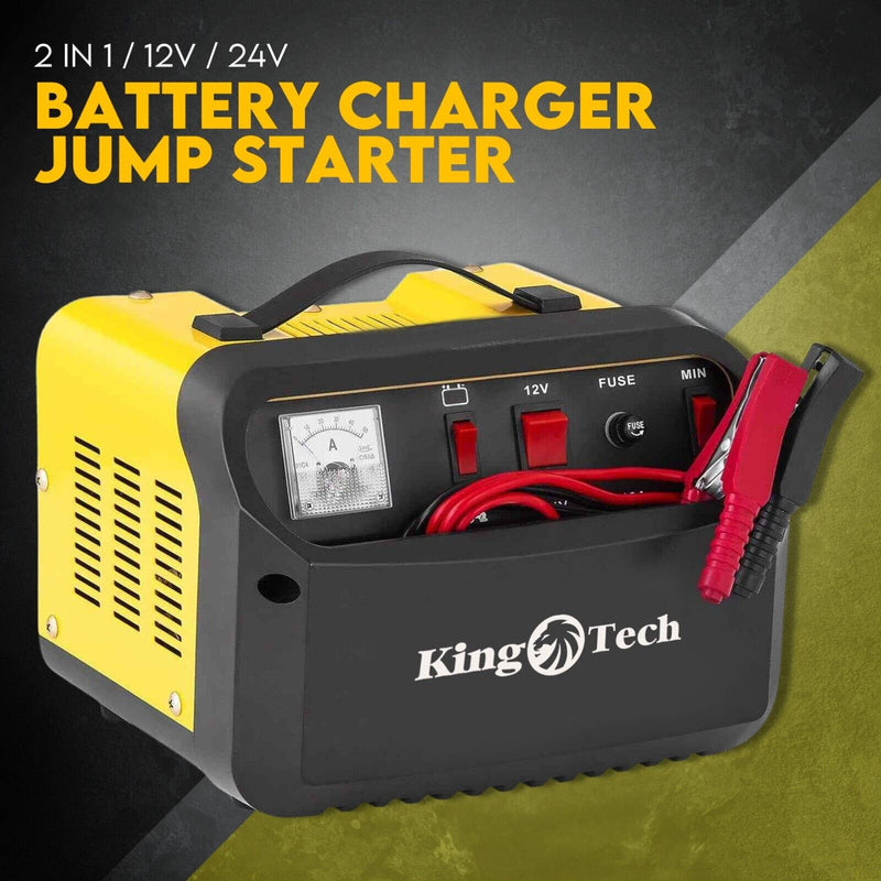 2IN1 Car Battery Charger Jump Starter 12V 24V 40A ATV Boat Tractor - Outbackers