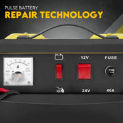 2IN1 Car Battery Charger Jump Starter 12V 24V 40A ATV Boat Tractor - Outbackers
