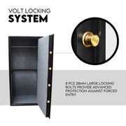 25 Gun Safe Firearm Rifle Storage Lock box Steel Cabinet Heavy Duty Locker - Outbackers