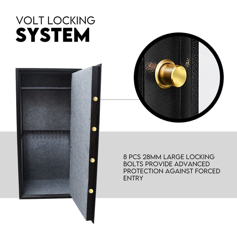 25 Gun Safe Firearm Rifle Storage Lock box Steel Cabinet Heavy Duty Locker - Outbackers
