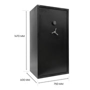 25 Gun Safe Firearm Rifle Storage Lock box Steel Cabinet Heavy Duty Locker - Outbackers