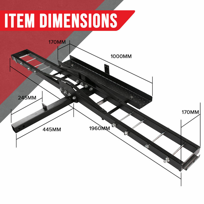 Motorcycle Motorbike Carrier Rack Towbar Arm Rack Dirt Bike Ramp - Outbackers