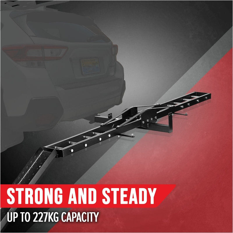 Motorcycle Motorbike Carrier Rack 2" Towbar Arm Rack Dirt Bike Ramp Steel - Outbackers