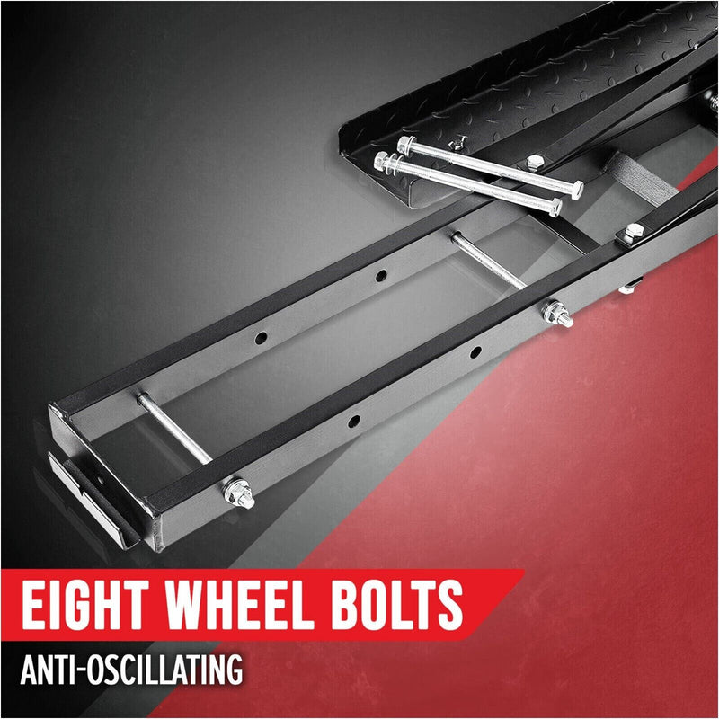 Motorcycle Motorbike Carrier Rack 2" Towbar Arm Rack Dirt Bike Ramp Steel - Outbackers