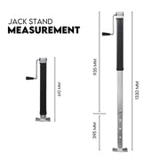 TRAILER CANOPY CARAVAN JACK STAND 3175KG 7000LBS HEAVY DUTY STABILIZER LEGS - Outbackers