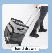 Cooler Picnic Bag Trolley Thermally Insulated - 36L - 60 cans - Grey - Drinks Food Cool Bag Rainproof - Outbackers