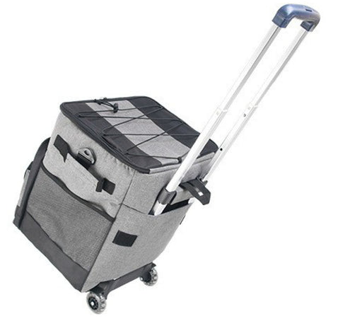 Cooler Picnic Bag Trolley Thermally Insulated - 36L - 60 cans - Grey - Drinks Food Cool Bag Rainproof - Outbackers