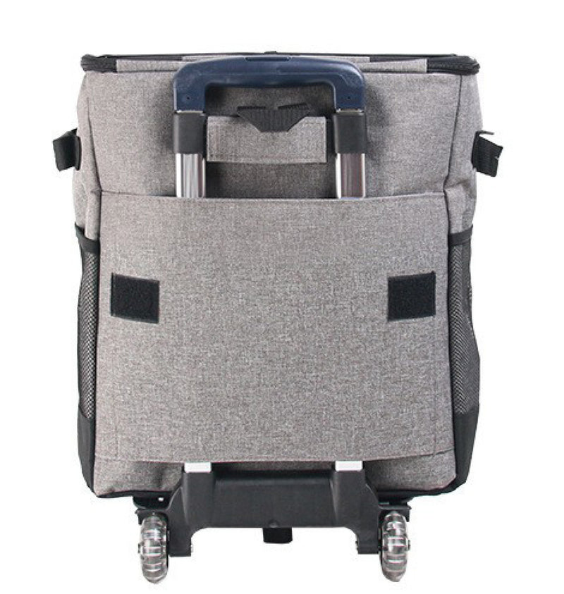 Cooler Picnic Bag Trolley Thermally Insulated - 36L - 60 cans - Grey - Drinks Food Cool Bag Rainproof - Outbackers
