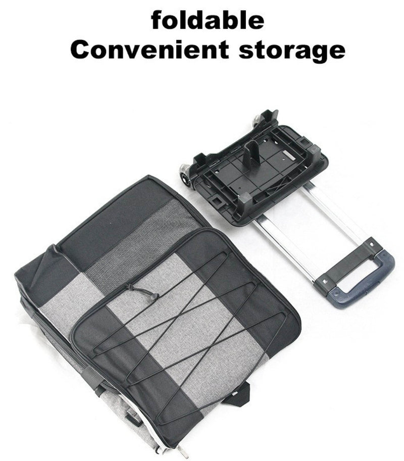 Cooler Picnic Bag Trolley Thermally Insulated - 36L - 60 cans - Grey - Drinks Food Cool Bag Rainproof - Outbackers