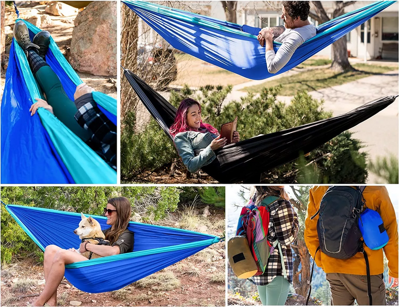 Black & Grey Camping Hammock - Outbackers