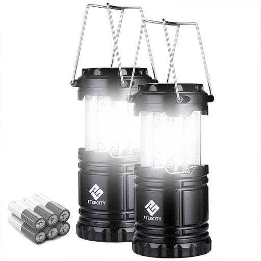 Etekcity Lantern Camping Lantern - 2 Pack - Black - Outbackers