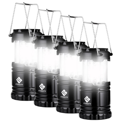Etekcity Lantern Camping Lantern - 4 Pack - Black - Outbackers