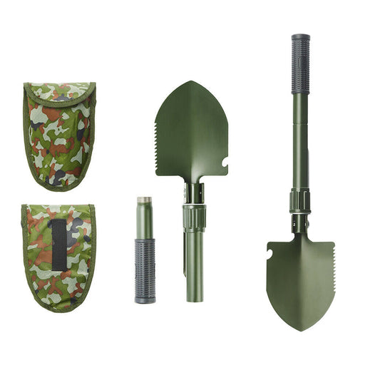 Survival Spade Camping Compass Mini Folding Shovel comes with carrying pouch - Outbackers