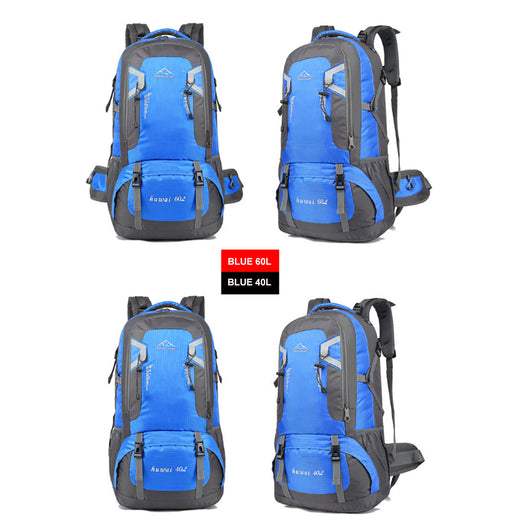 40L Waterproof Outdoor Hiking Backpack Camping Outdoor Trekking Bag(Blue) - Outbackers