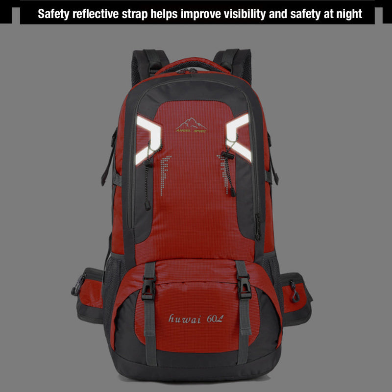 40L Waterproof Outdoor Hiking Backpack Camping Outdoor Trekking Bag(Blue) - Outbackers