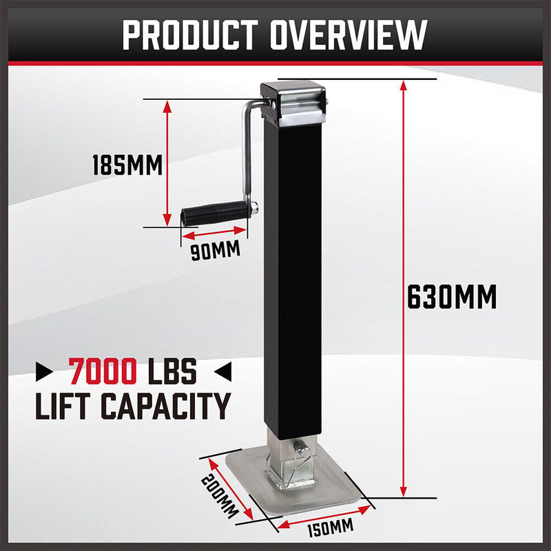 TRAILER CANOPY CARAVAN JACK STAND 3175KG 7000LBS HEAVY DUTY STABILIZER LEGS - Outbackers
