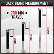 TRAILER CANOPY CARAVAN JACK STAND 3175KG 7000LBS HEAVY DUTY STABILIZER LEGS - Outbackers